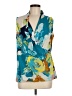 CAbi Teal Sleeveless Blouse Size M - photo 1