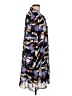 Nine West 100% Polyester Print Blue Casual Dress Size L - photo 4
