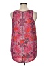 CAbi 100% Polyester Pink Sleeveless Blouse Size XL - photo 2