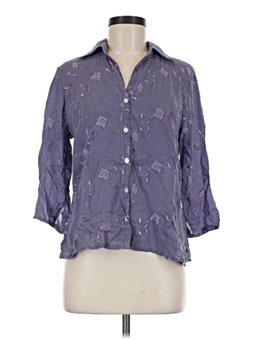 Johnny Was 3/4 Sleeve Button-Down Shirt (view 1)