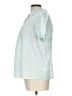 Unbranded 100% Polyester Teal Short Sleeve Blouse Size L - photo 5