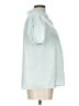 Unbranded 100% Polyester Teal Short Sleeve Blouse Size L - photo 4