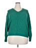 Liz Claiborne Solid Green Pullover Sweater Size 2X - photo 1