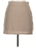 MNG Solid Tan Casual Skirt Size S - photo 1