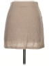 MNG Solid Tan Casual Skirt Size S - photo 2