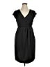 J.Crew 100% Polyester Solid Black Cocktail Dress Size 14 - photo 1