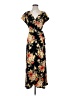Sanctuary 100% Polyester Floral Black Casual Dress Size S - photo 1