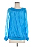 SOFIA Blue Long Sleeve Blouse Size M - photo 1