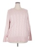 Roaman's 100% Polyester Pink Pullover Sweater Size 22 (1X) - photo 1