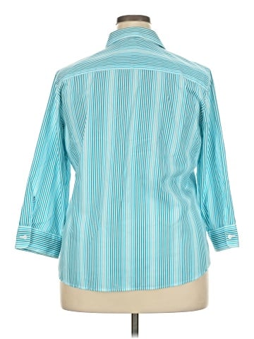 Foxcroft 3/4 Sleeve Button-Down Shirt (view 2)