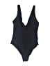 H&M Solid Black One Piece Swimsuit Size S - photo 2