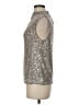 Cable & Gauge Silver Sleeveless Blouse Size M - photo 5