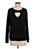 Michael Lauren Hearts Black Pullover Sweater Size XS - photo 1
