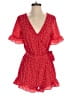 One Clothing Polka Dots Red Romper Size XS - photo 1