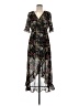 Jonathan Martin 100% Polyester Floral Black Casual Dress Size M - photo 1