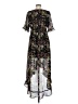 Jonathan Martin 100% Polyester Floral Black Casual Dress Size M - photo 2