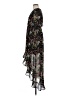 Jonathan Martin 100% Polyester Floral Black Casual Dress Size M - photo 5