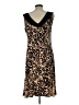 Sandra Darren Animal Print Brown Cocktail Dress Size 12 - photo 2