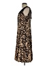 Sandra Darren Animal Print Brown Cocktail Dress Size 12 - photo 5