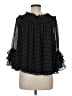 CeCe 100% Polyester Black 3/4 Sleeve Blouse Size M - photo 2
