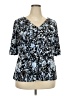 Leota Blue 3/4 Sleeve T-Shirt Size 20 (2) - photo 1