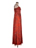 Aqua 100% Polyester Paisley Orange Casual Dress Size 8 - photo 4