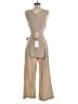 JOA Solid Tan Jumpsuit Size S - photo 2