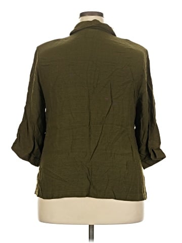 DressBarn 3/4 Sleeve Button-Down Shirt (view 2)