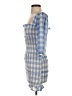 Capulet 100% Polyester Checkered-gingham Blue Cocktail Dress Size XS - photo 5