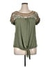 Tempted Hearts Green Short Sleeve Top Size 1X - photo 1