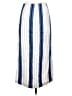 Protagonist 100% Silk Stripes White Silk Skirt Size 0 - photo 2
