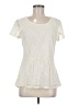 Ultra Pink Ivory Short Sleeve Top Size M - photo 1