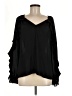 Sioni 100% Polyester Black Long Sleeve Blouse Size M - photo 1