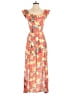 J for Justify 100% Rayon Orange Romper Size S - photo 1