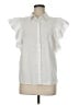 BP. 100% Cotton White Short Sleeve Blouse Size M - photo 1