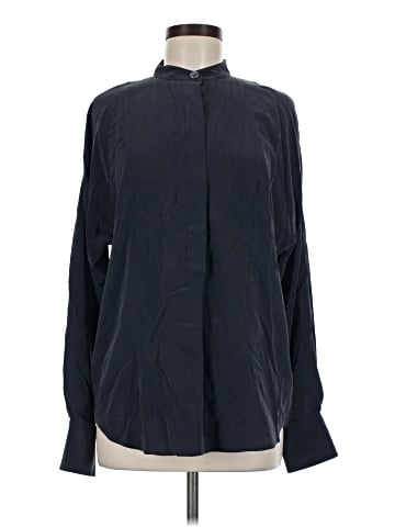Equipment Long Sleeve Silk Top (view 1)