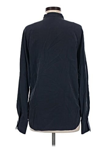 Equipment Long Sleeve Silk Top (view 2)