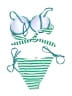 Unbranded Stripes Green Two Piece Swimsuit Size S - photo 2