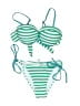 Unbranded Stripes Green Two Piece Swimsuit Size S - photo 1