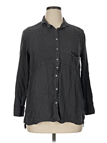 Poetry Long Sleeve Button-Down Shirt (view 1)