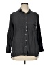 Poetry Black Long Sleeve Button-Down Shirt Size 14 - photo 1