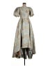 Mac Duggal 100% Polyester Paisley Gray Cocktail Dress Size 6 - photo 1