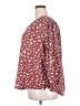 Monday Fun Burgundy Long Sleeve Blouse Size 3X - photo 5