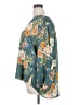 Fun2Fun 100% Polyester Floral Teal 3/4 Sleeve Blouse Size 3X - photo 5