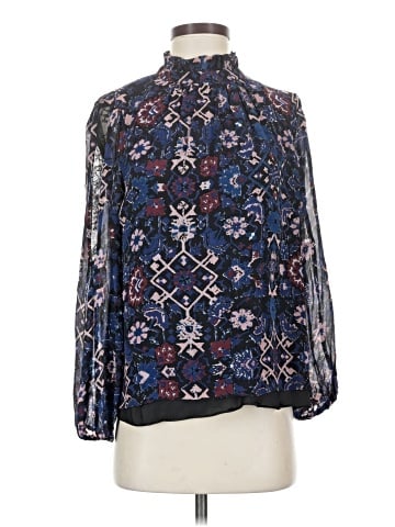 Alice & Trixie Long Sleeve Silk Top (view 1)