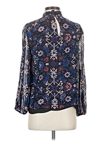 Alice & Trixie Long Sleeve Silk Top (view 2)
