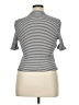 Boden Stripes Silver Short Sleeve Turtleneck Size 14 - photo 2