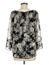 Kim & Cami 100% Polyester Silver 3/4 Sleeve Blouse Size M - photo 2