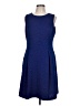 Eliza J Solid Blue Cocktail Dress Size 12 - photo 1