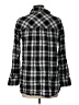 Como Vintage 100% Rayon Plaid Black Long Sleeve Button-Down Shirt Size L - photo 2